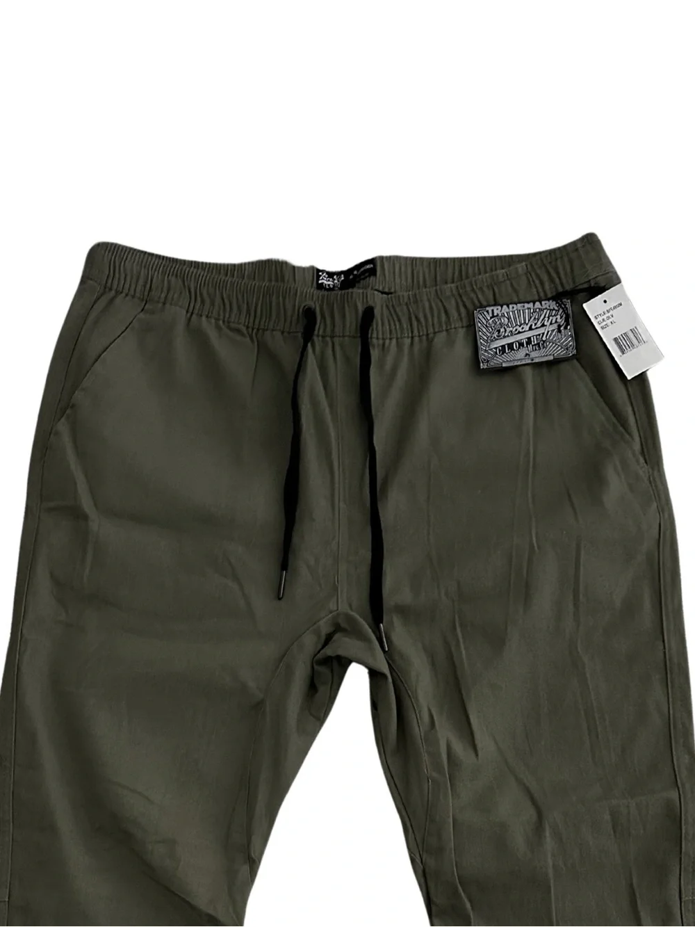 Brooklyn Cloth Men’s Jogger Pants Olive Green Twill NWT Size XL